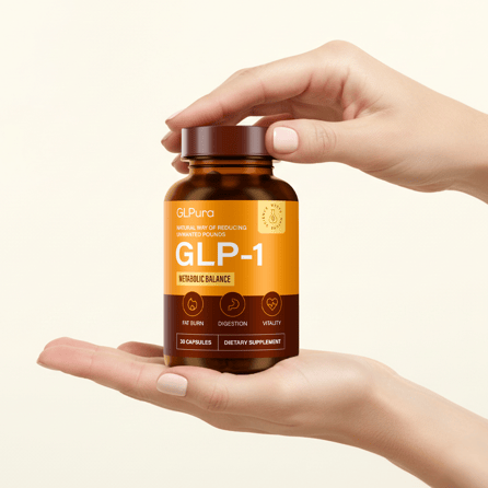 Nahaufnahme der GLPura Dose mit Fokus auf das Etikett